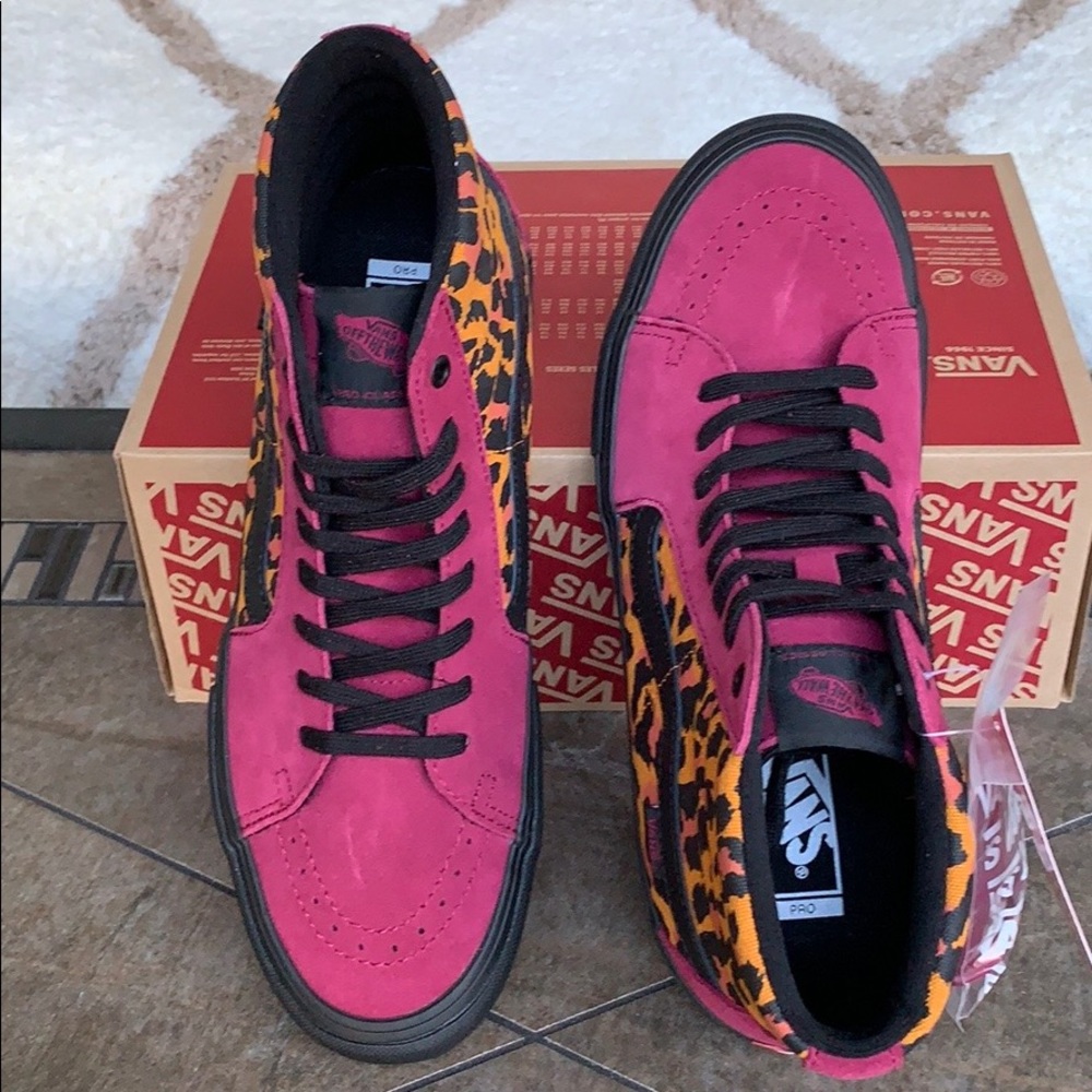 VANS SH8-HI PRO PUNK BEST RED/BLACK MEN’S - Picture 11 of 16